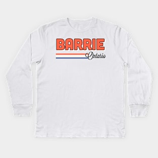 Barrie Ontario Kids Long Sleeve T-Shirt